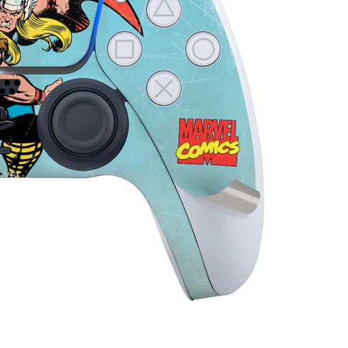 Marvel Classic Comics The Mighty Thor PS5 Controller Skin